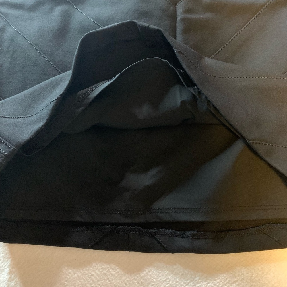 Y2K WHBM pencil skirt black diagonal stitching INSTANTLY SLIMMING fully lined - Picture 5 of 11